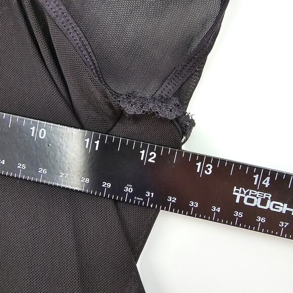 Lace Open Front Sheer Spaghetti Strap Sexy Camisole Night Gown Lingerie Large - Picture 8 of 8